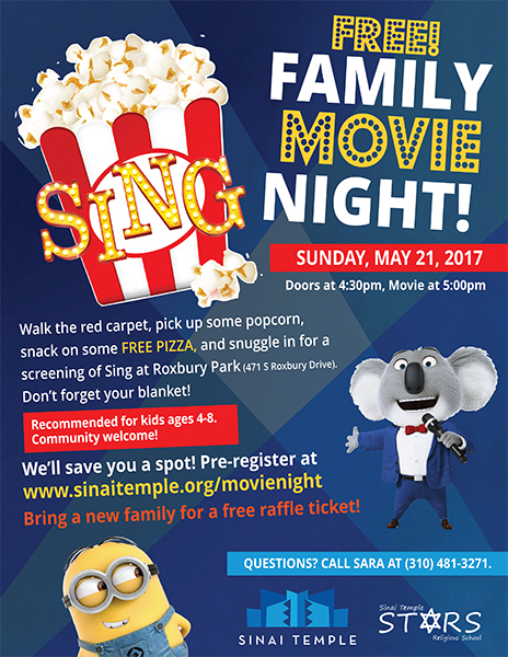 Free Family Movie Night - Sing